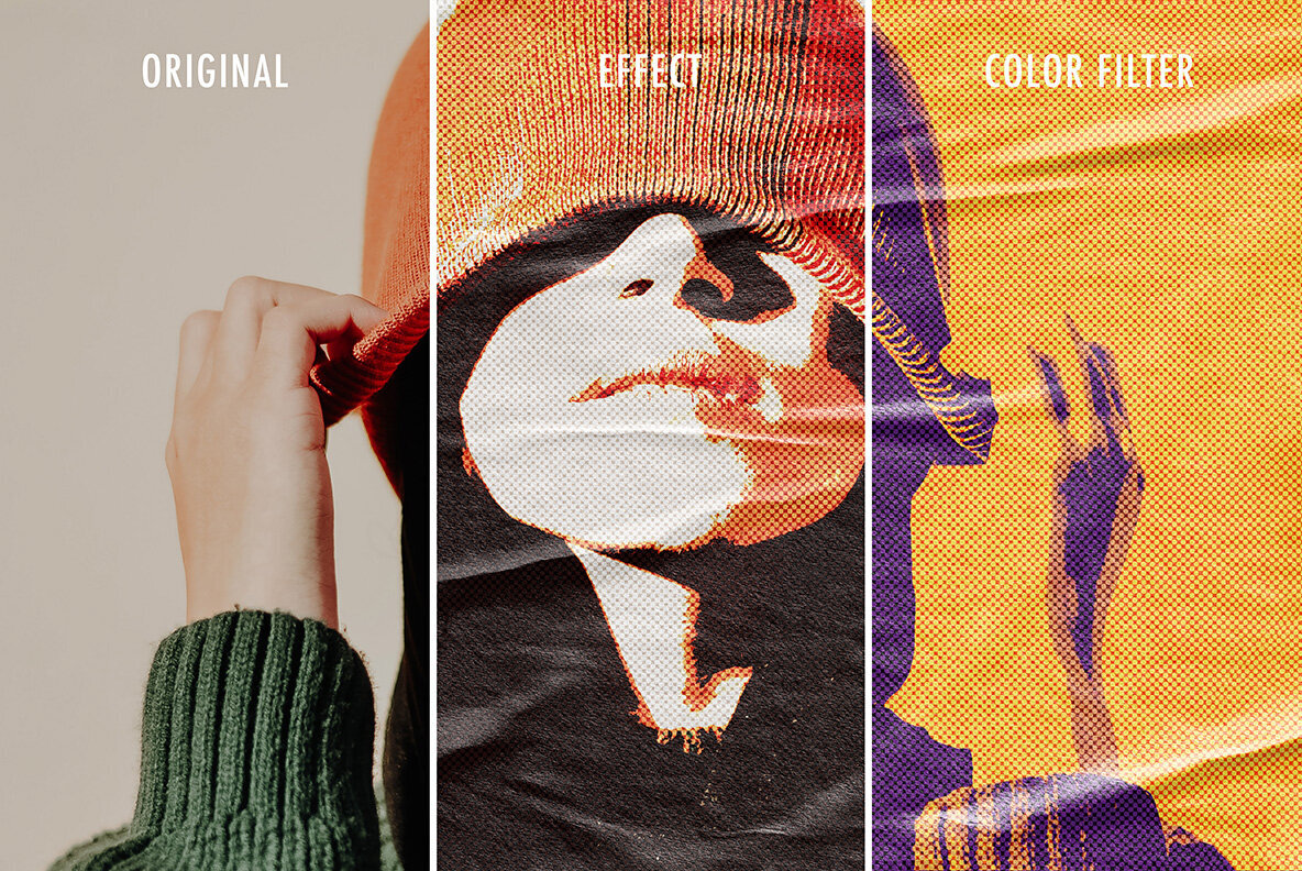 Glued Poster Photo Effect 5