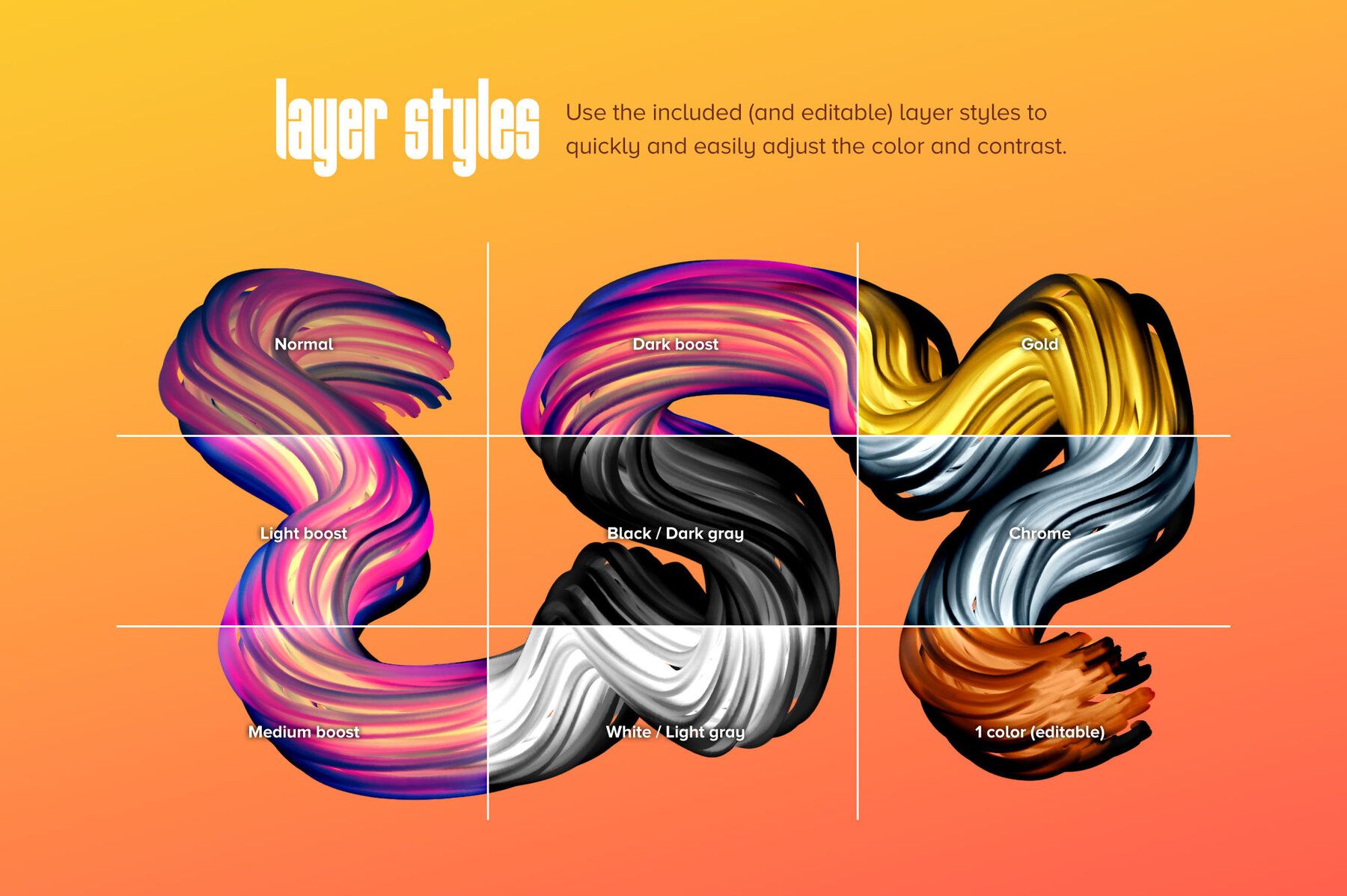 Gradial     Multicolor Brushes for Photoshop 6