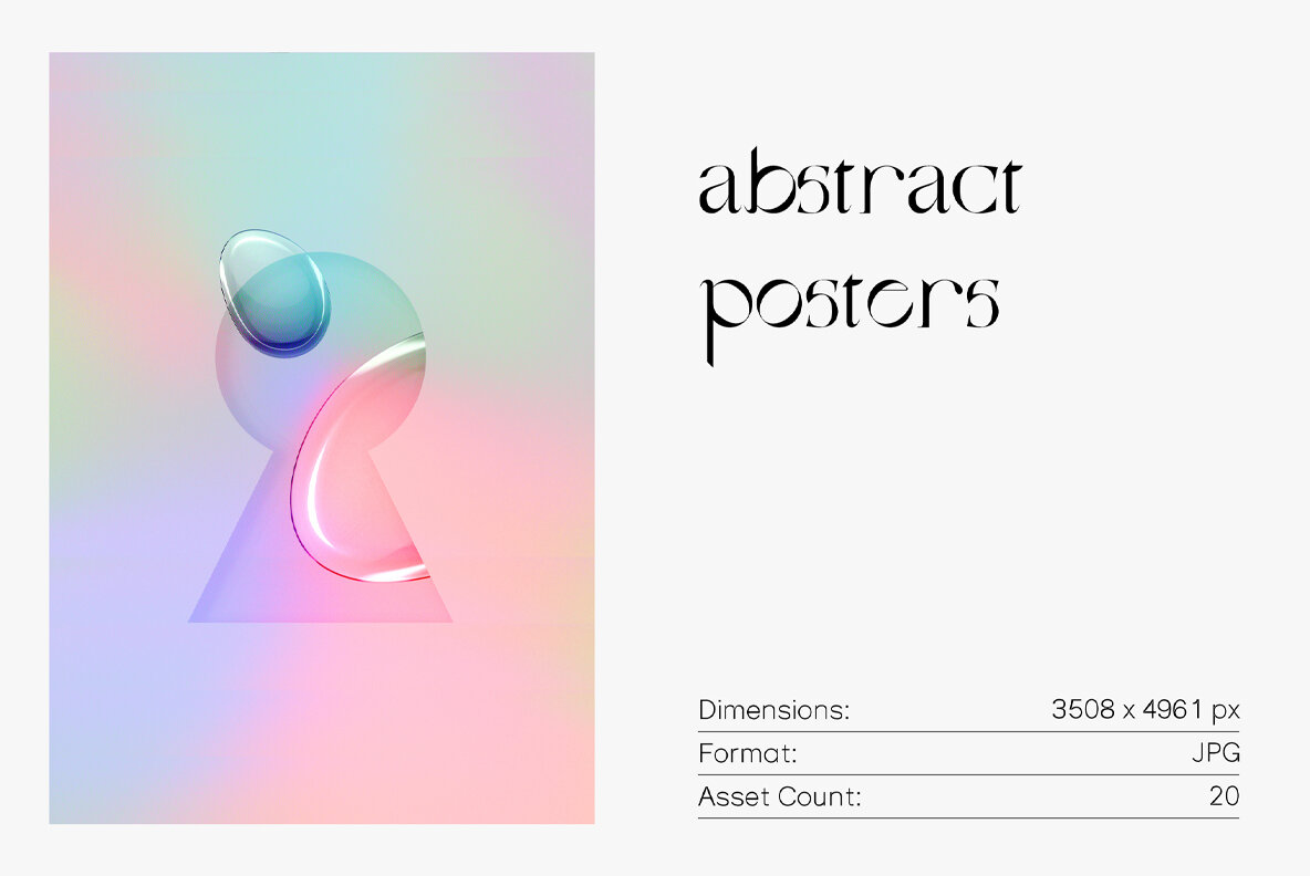 167 Posters Gradients Shapes Pack 8