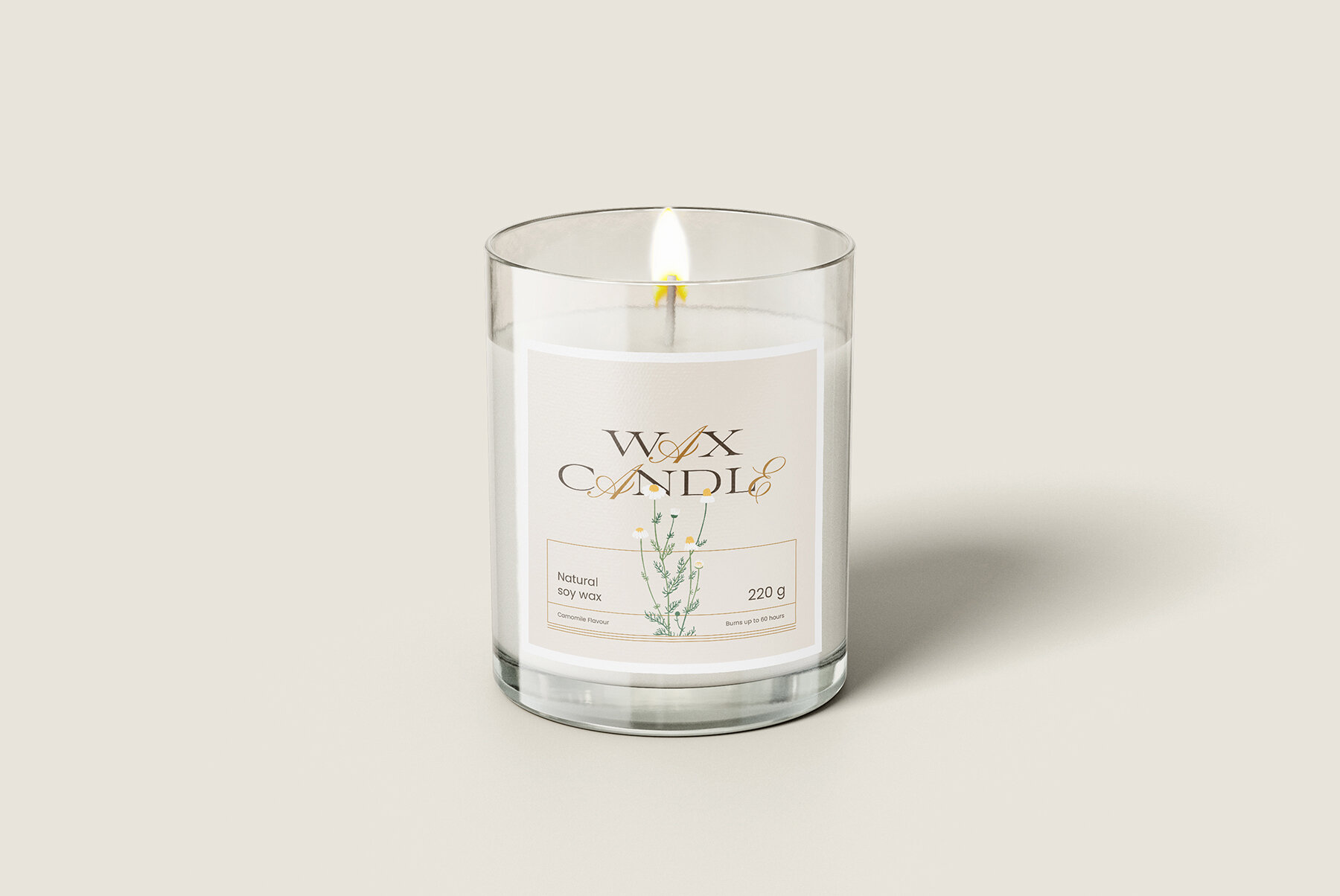 Floral Retro Label Kit 8