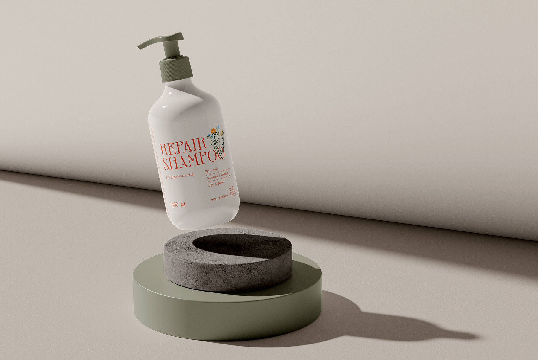 Floral Retro Label Kit 9