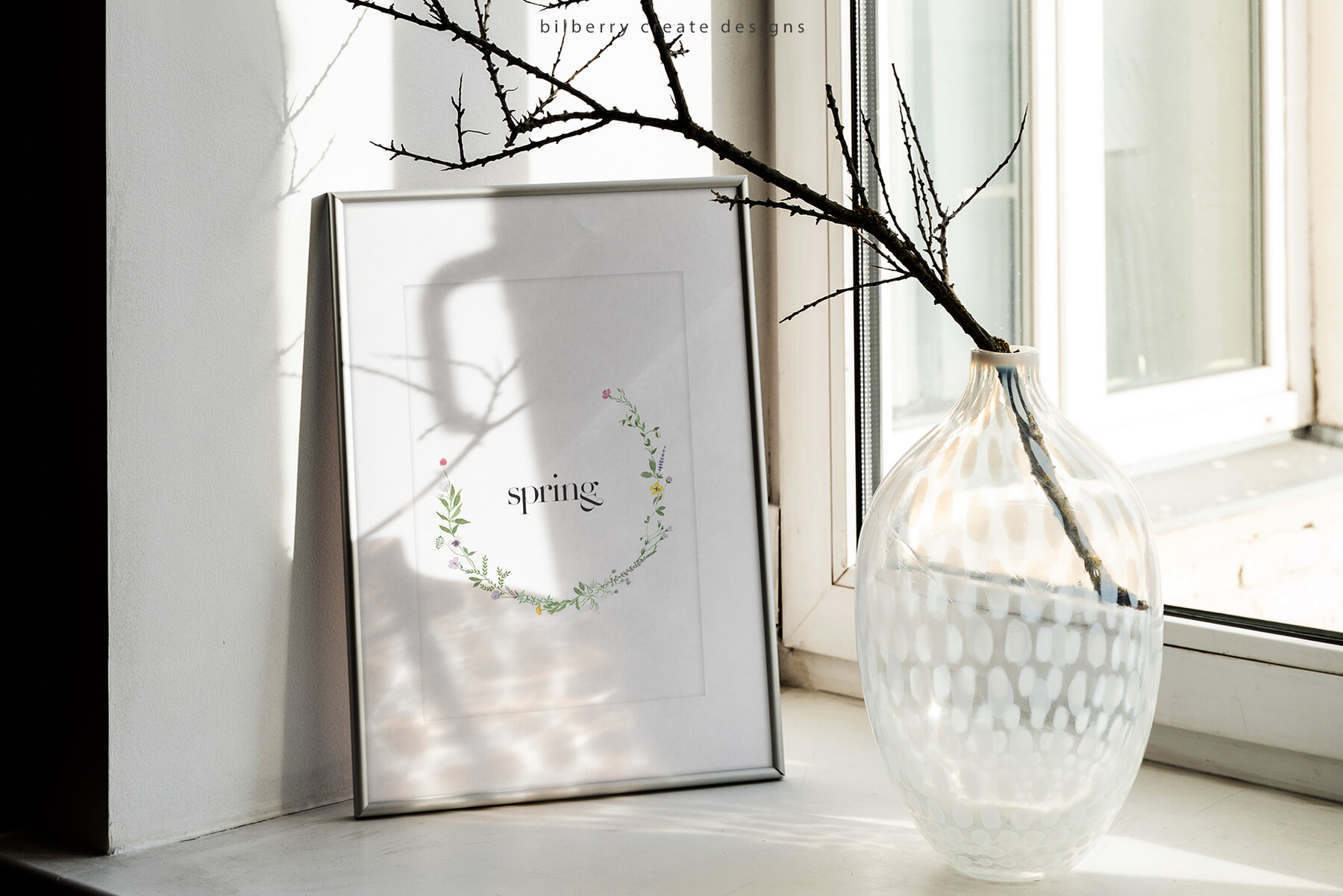 Watercolor Spring Fields Art Set 10