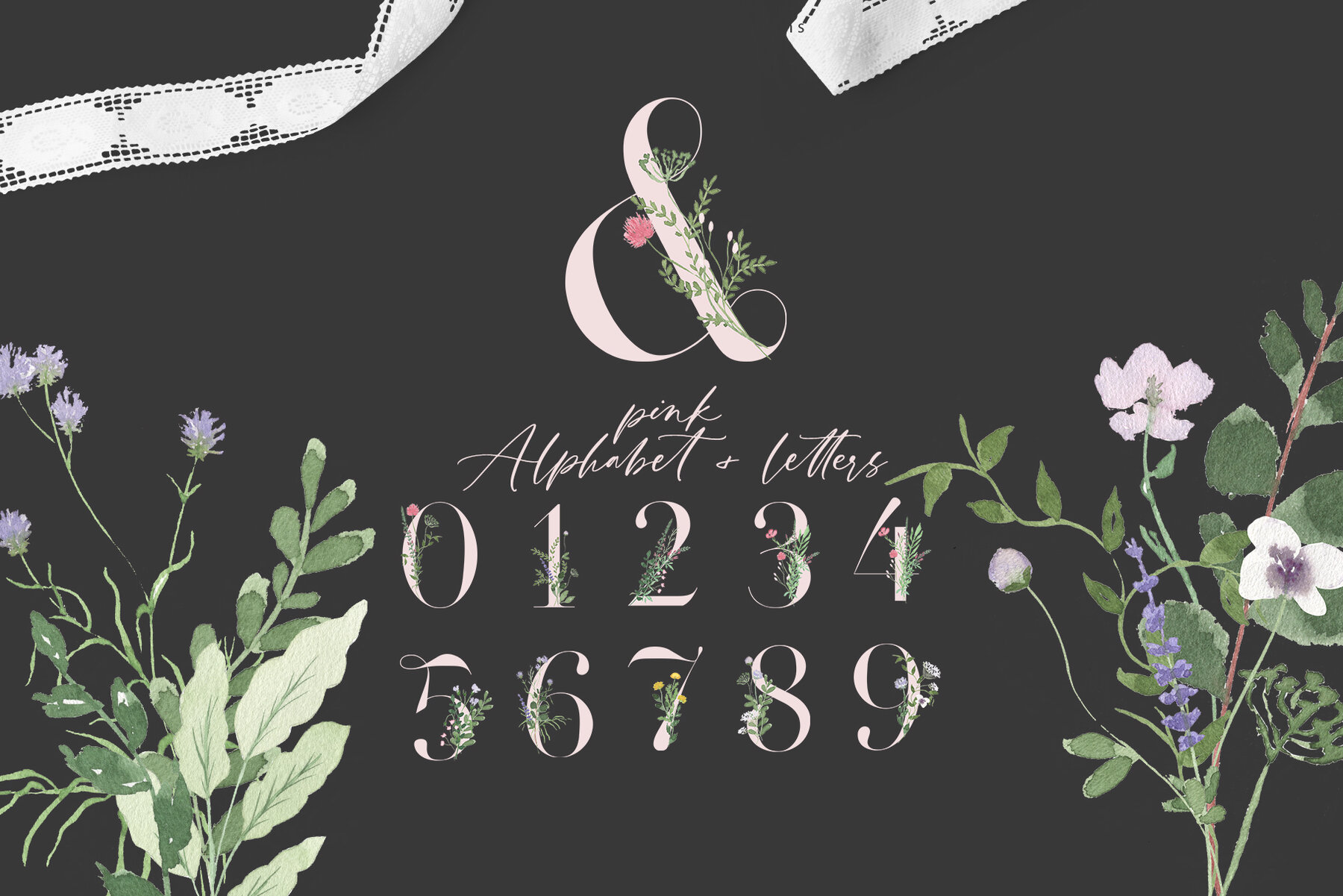 Watercolor Spring Fields Art Set 21