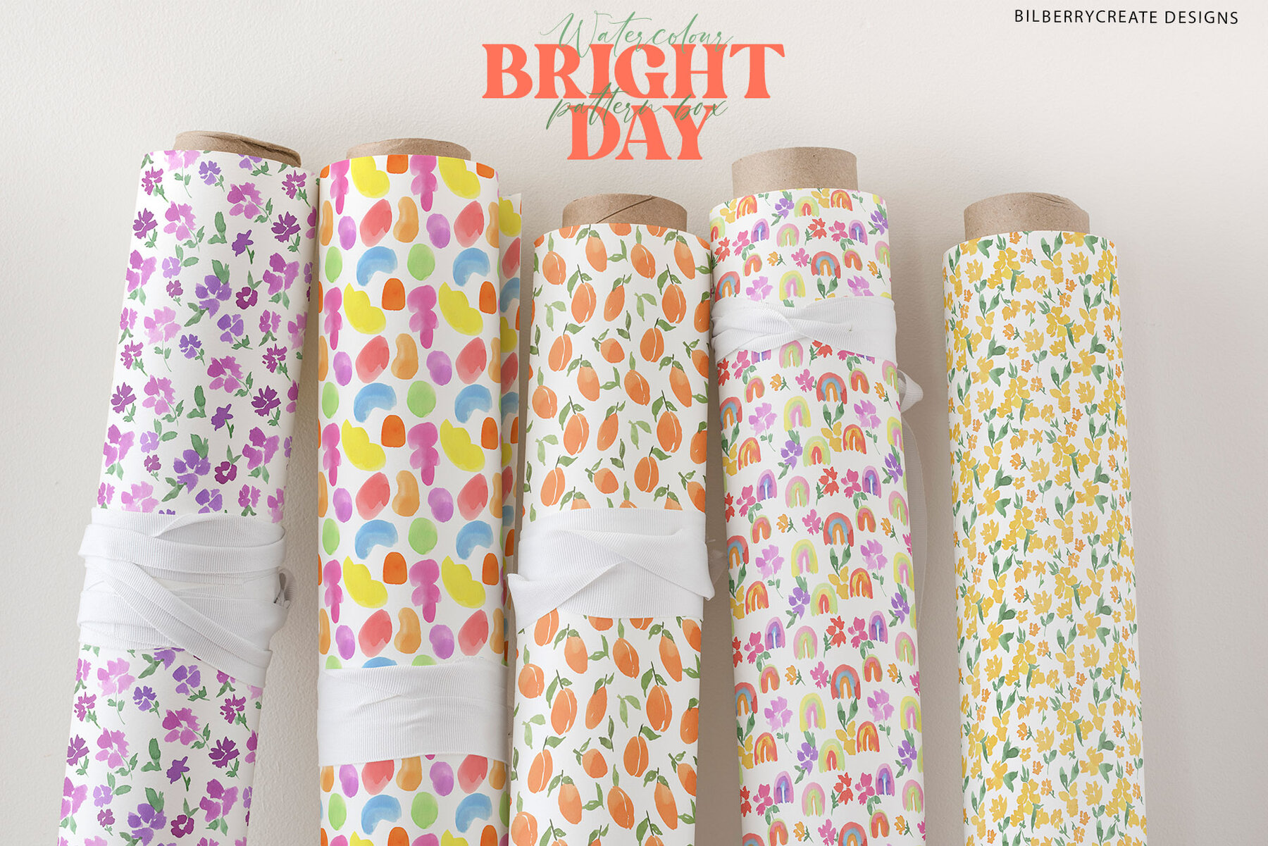 Watercolour Bright Day Pattern Box 10