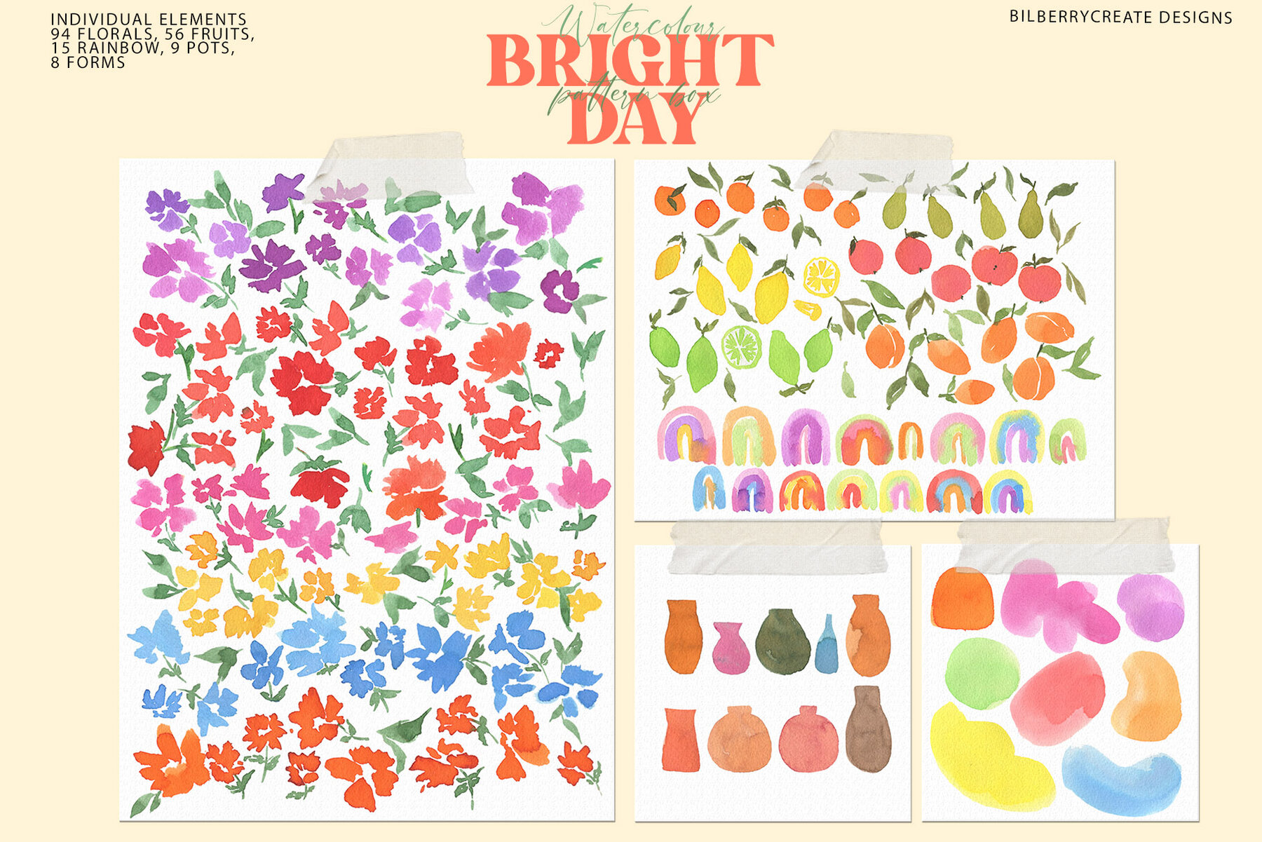 Watercolour Bright Day Pattern Box 11