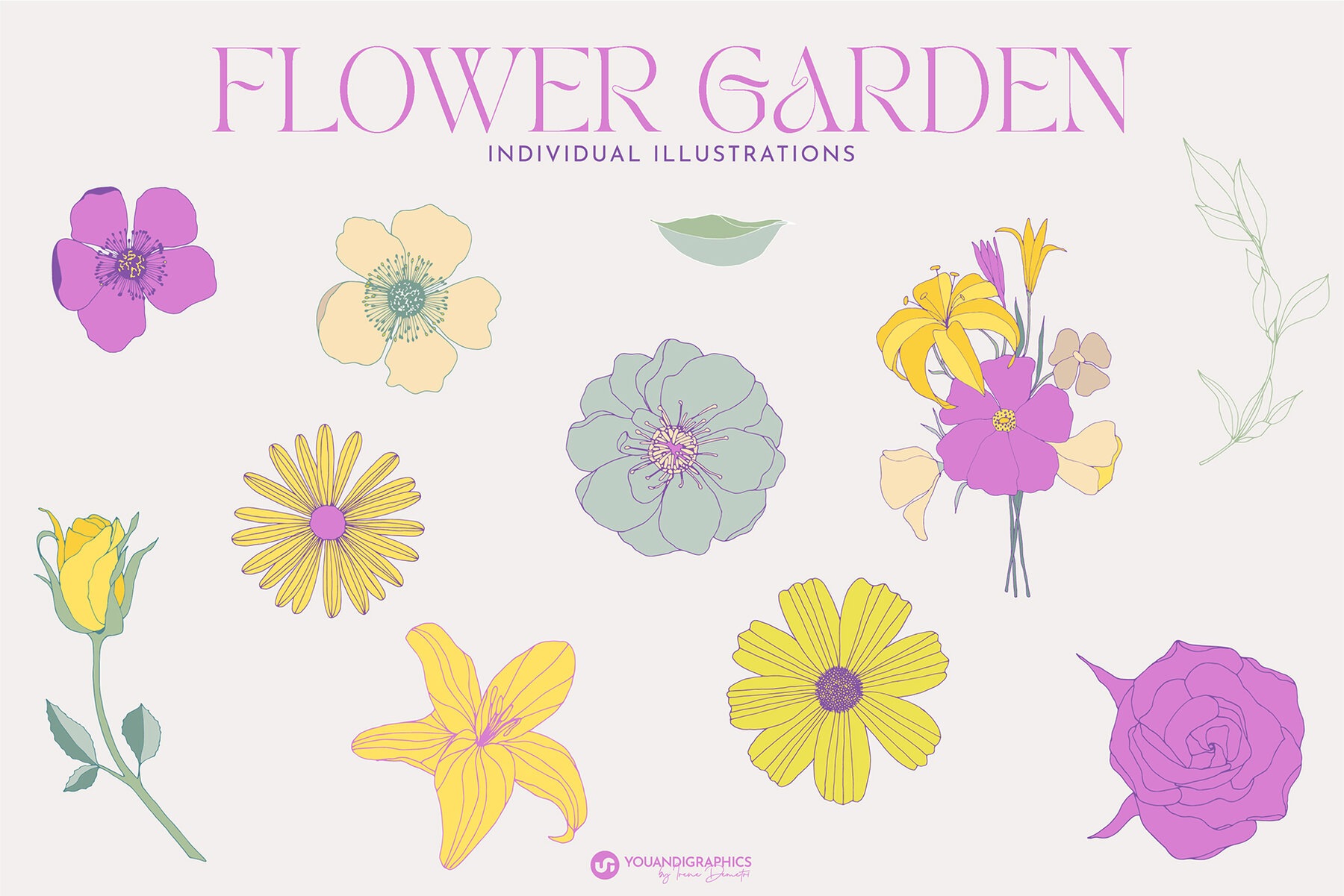 Flower Garden Seamless Patterns 7