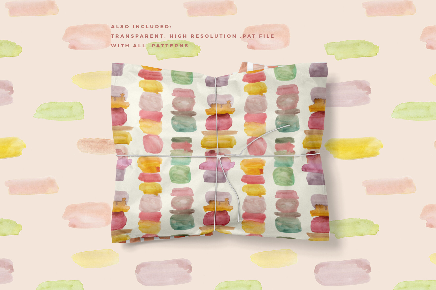 Candy Bar Watercolor Patterns 6