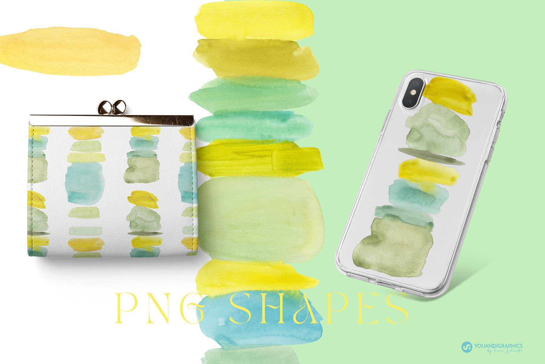 Candy Bar Watercolor Patterns 7