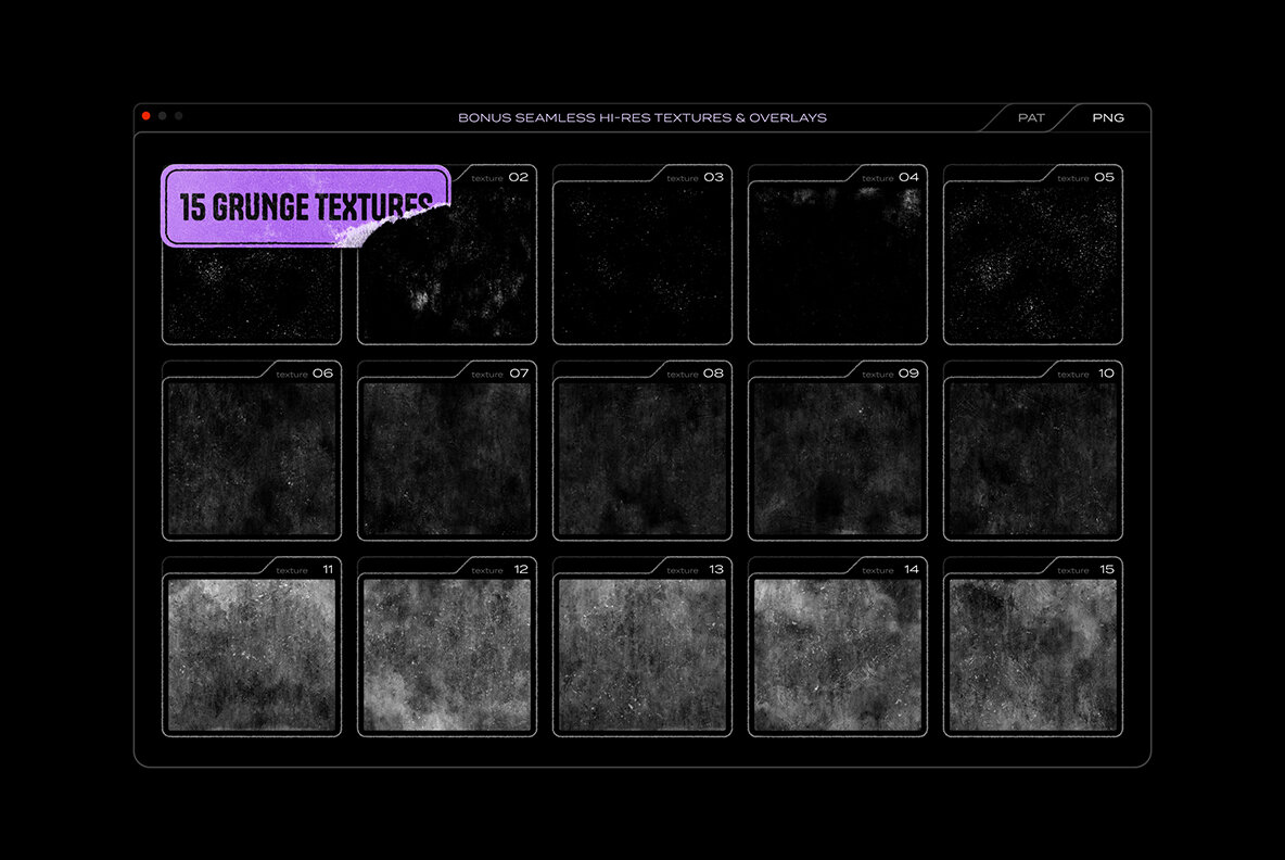 150 Geometric Shapes with Distressed Edges 17