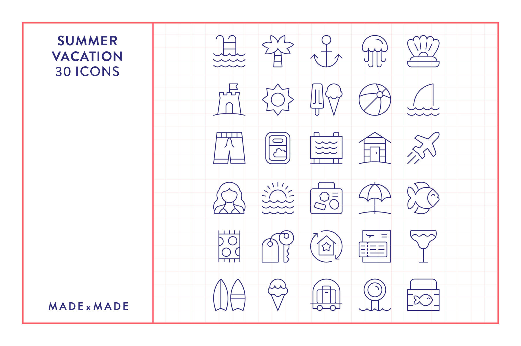 Summer Vacation Icons 5