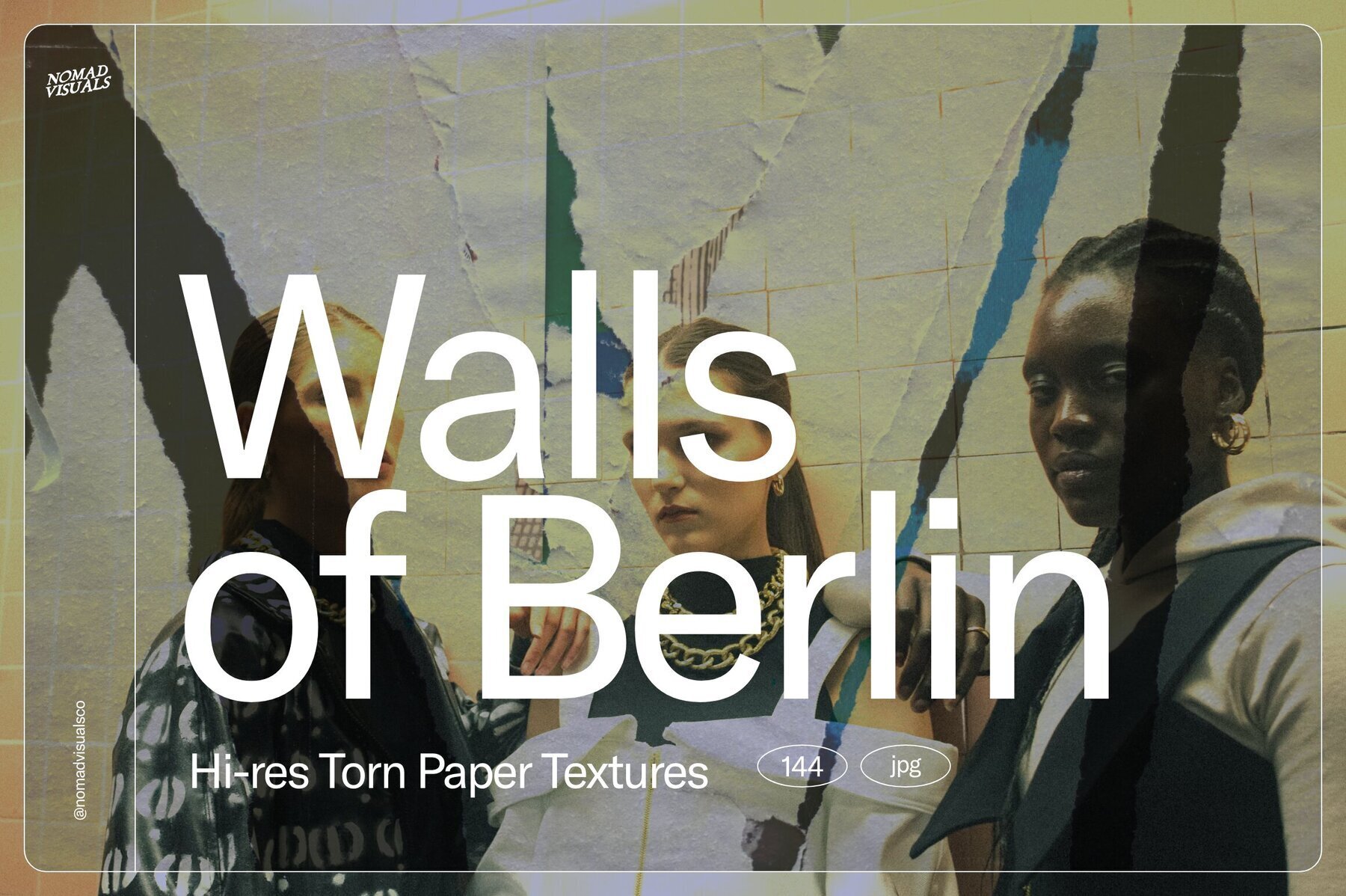 Walls of Berlin   Torn Paper Poster Textures 1