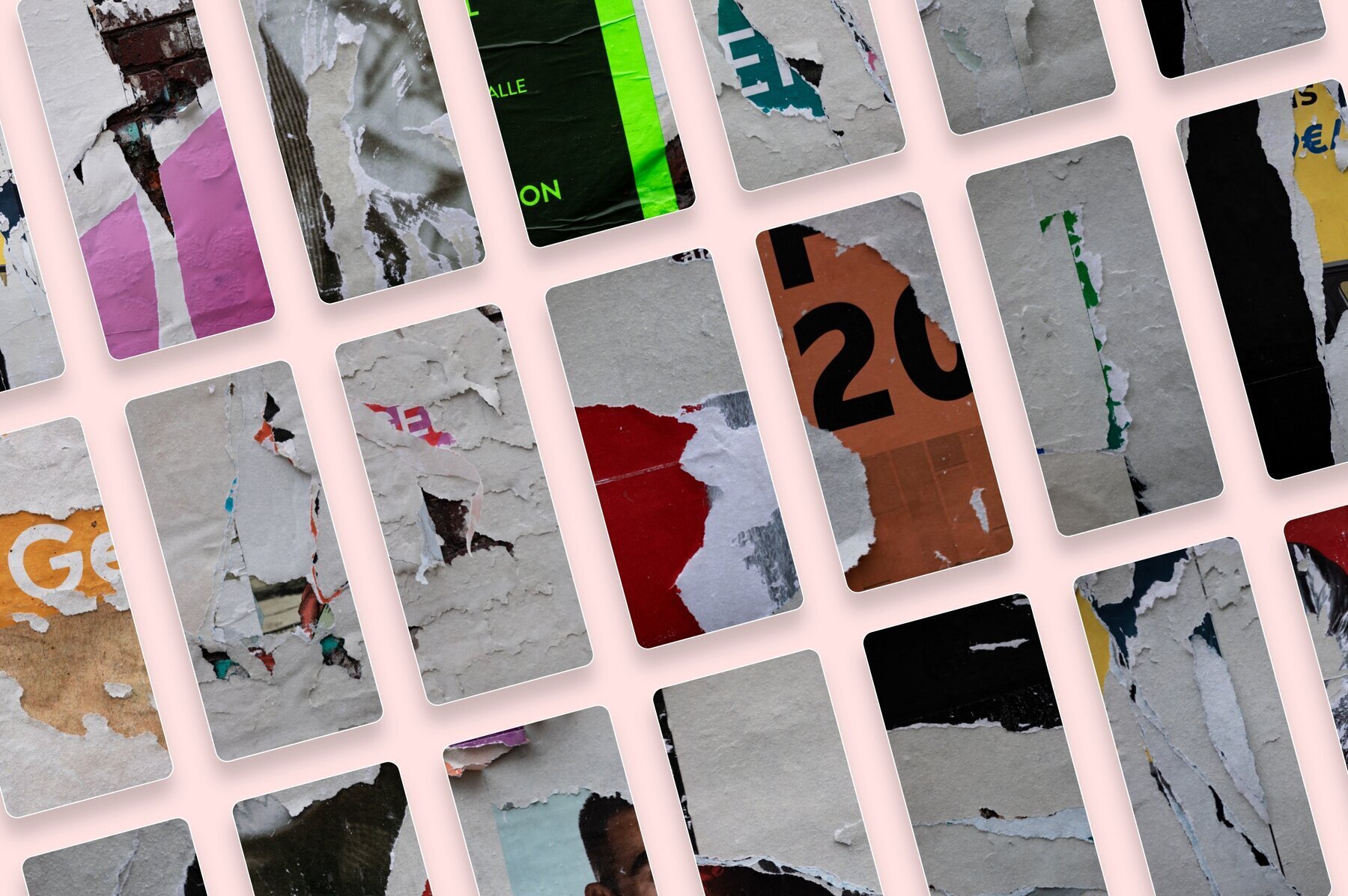 Walls of Berlin   Torn Paper Poster Textures 2