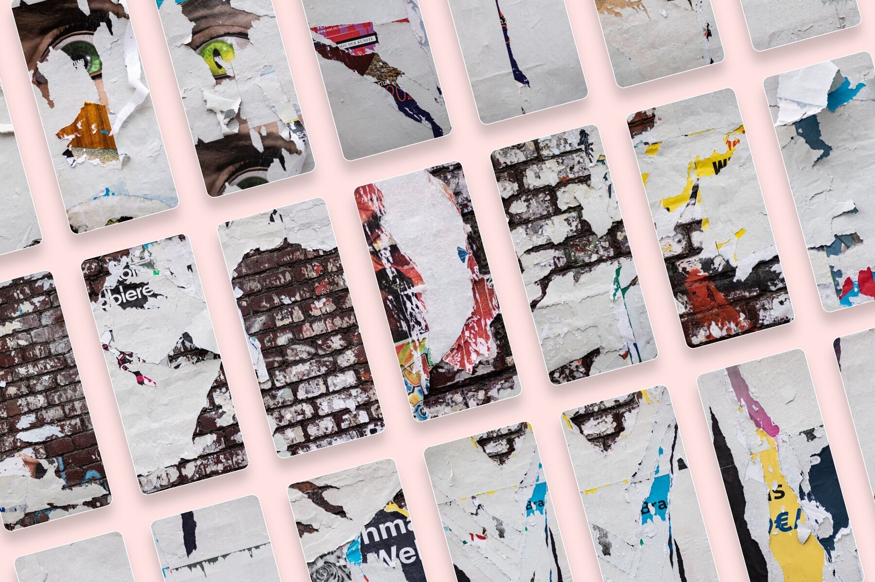 Walls of Berlin   Torn Paper Poster Textures 3