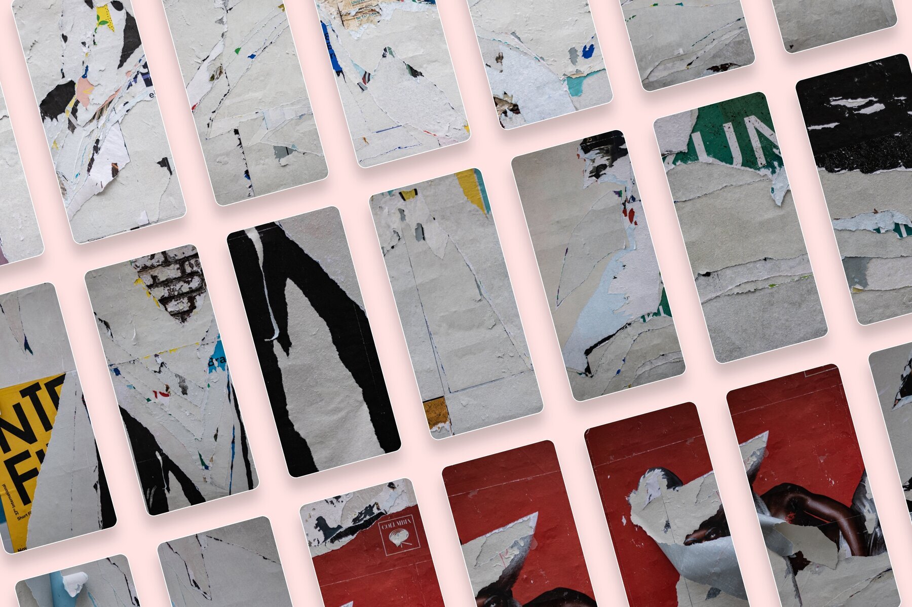 Walls of Berlin   Torn Paper Poster Textures 4