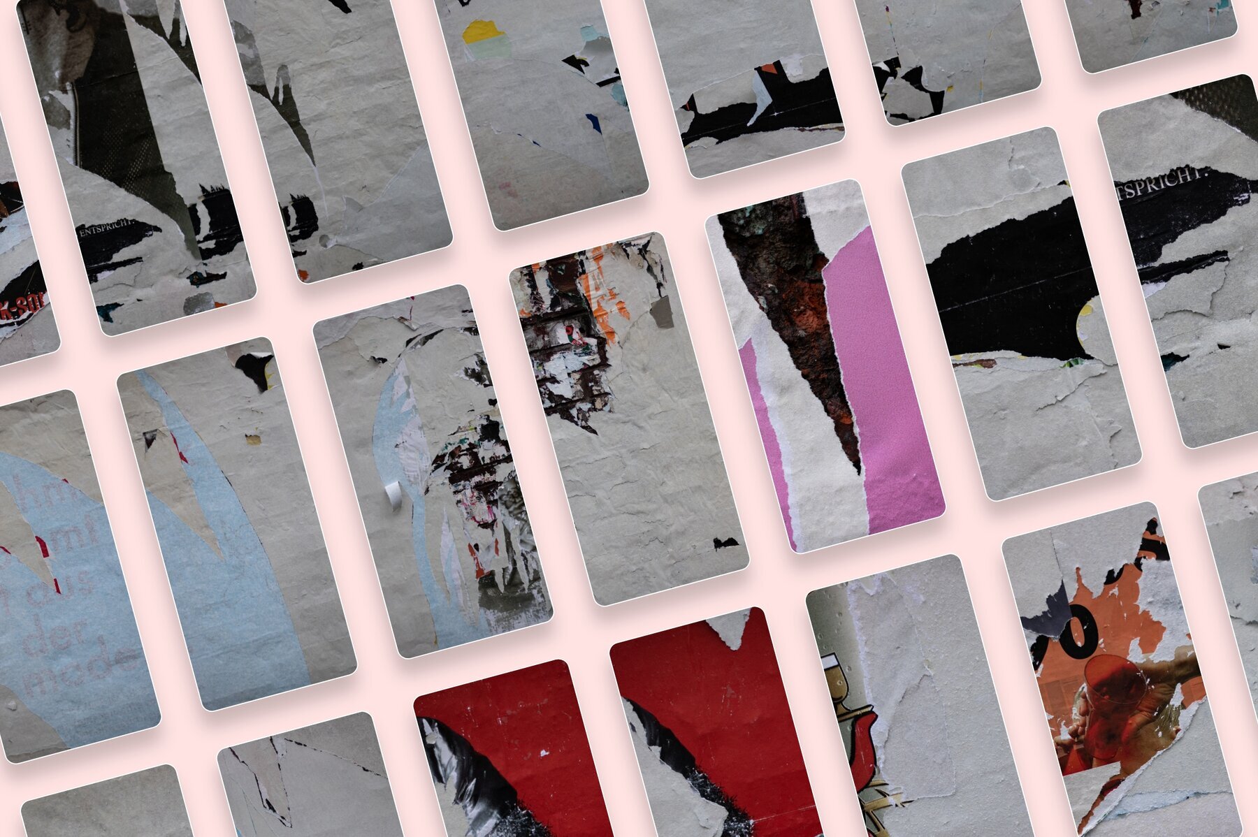 Walls of Berlin   Torn Paper Poster Textures 5