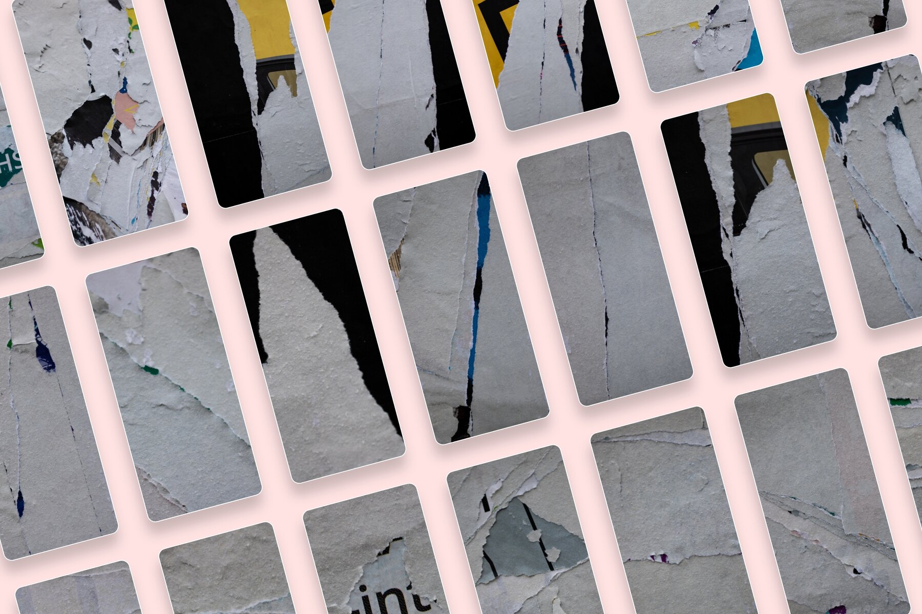 Walls of Berlin   Torn Paper Poster Textures 6