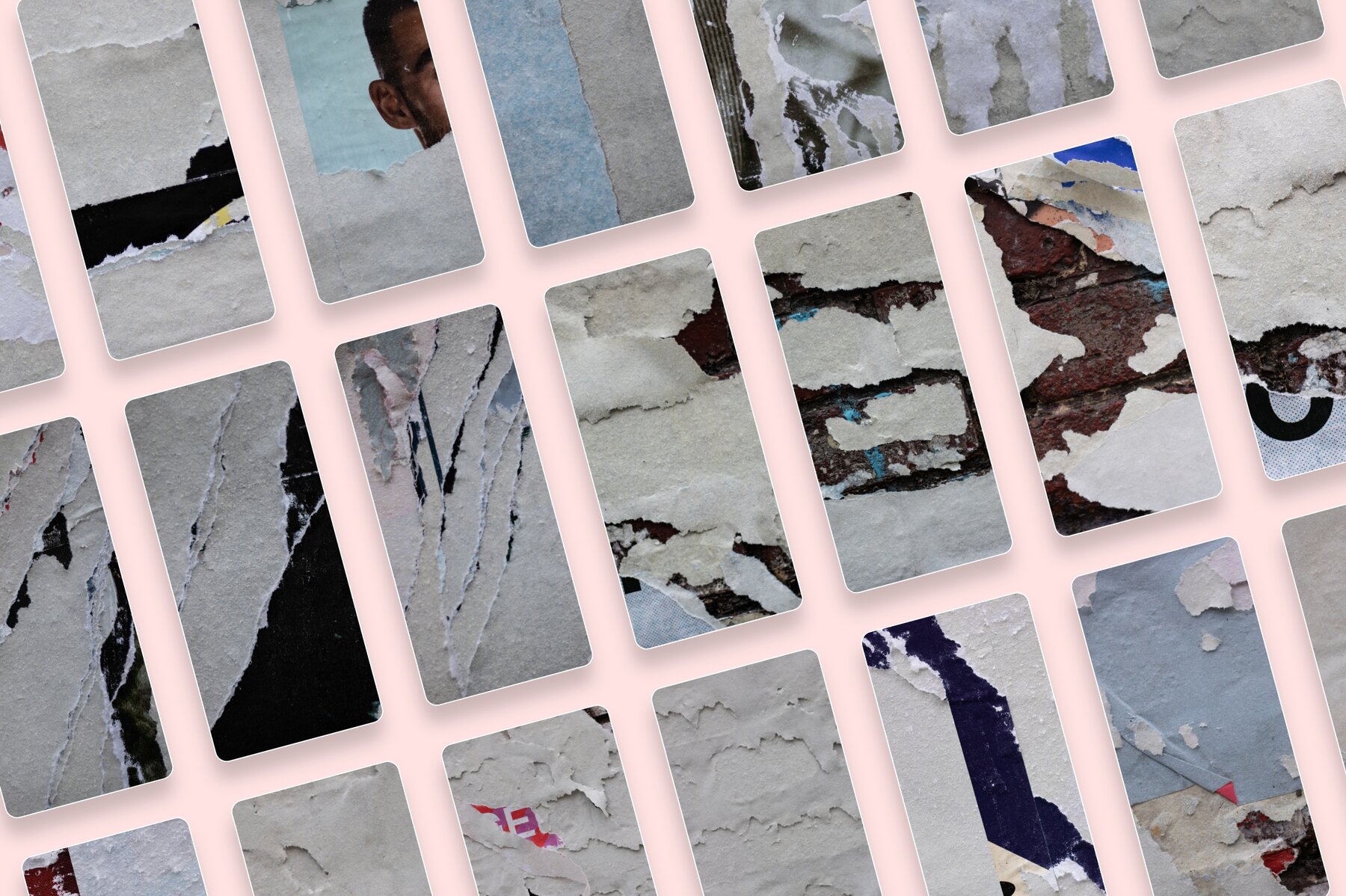 Walls of Berlin   Torn Paper Poster Textures 8