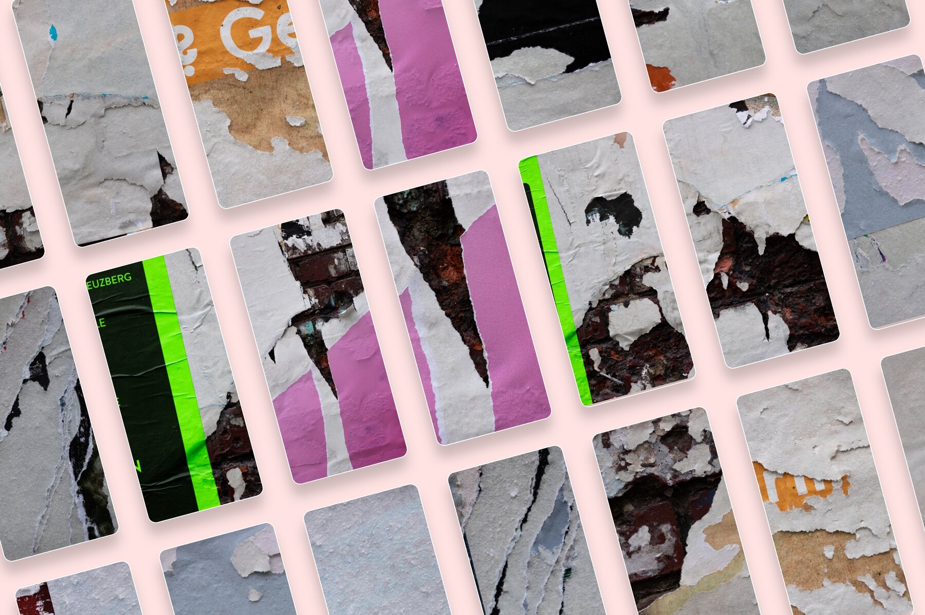 Walls of Berlin   Torn Paper Poster Textures 9