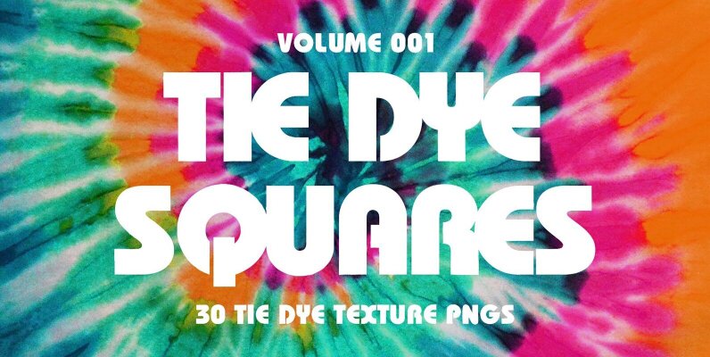 Tie Dye Squares Vol 001