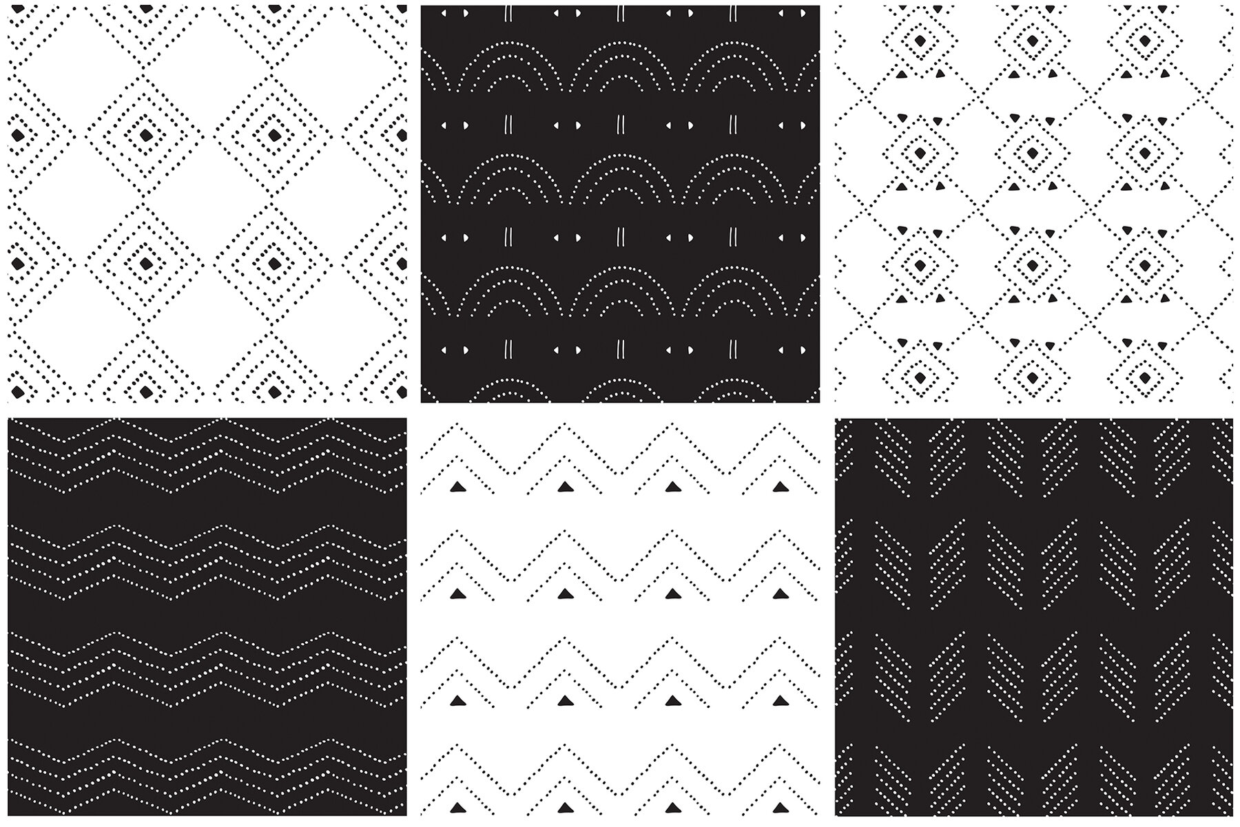 Dotted Vector Patterns   Tiles 6
