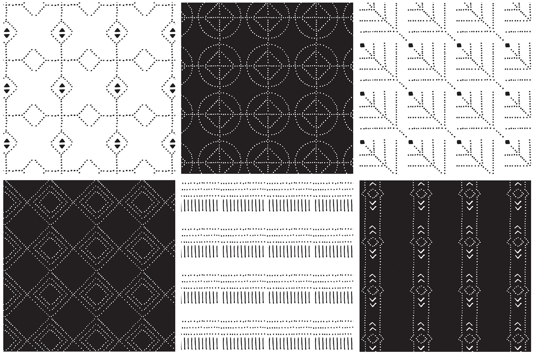 Dotted Vector Patterns   Tiles 7