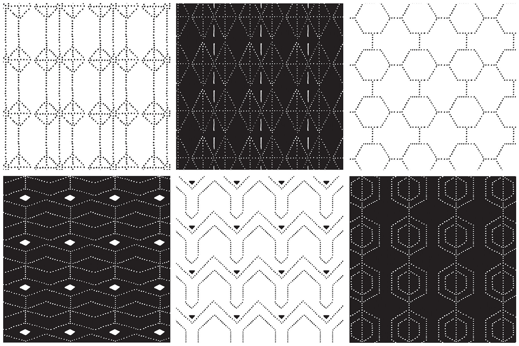 Dotted Vector Patterns   Tiles 8