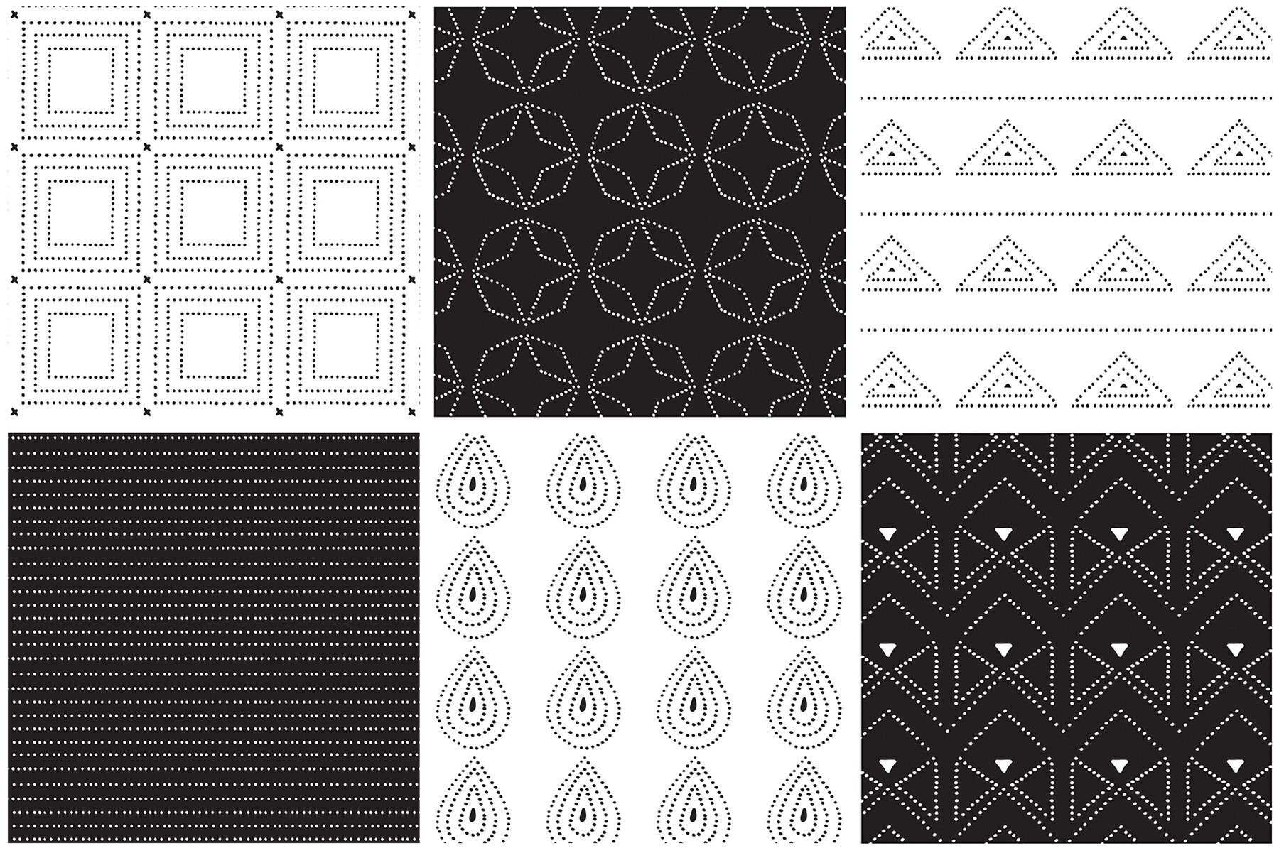 Dotted Vector Patterns   Tiles 9