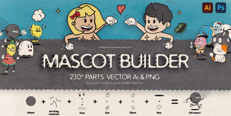 Mascot Builder   Retro Cartoon Character Toolbox