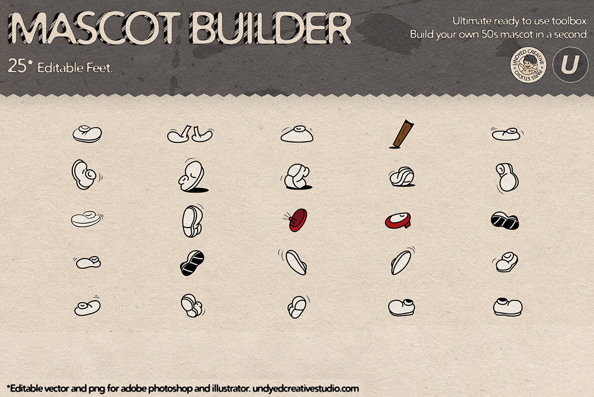 Mascot Builder   Retro Cartoon Character Toolbox 6