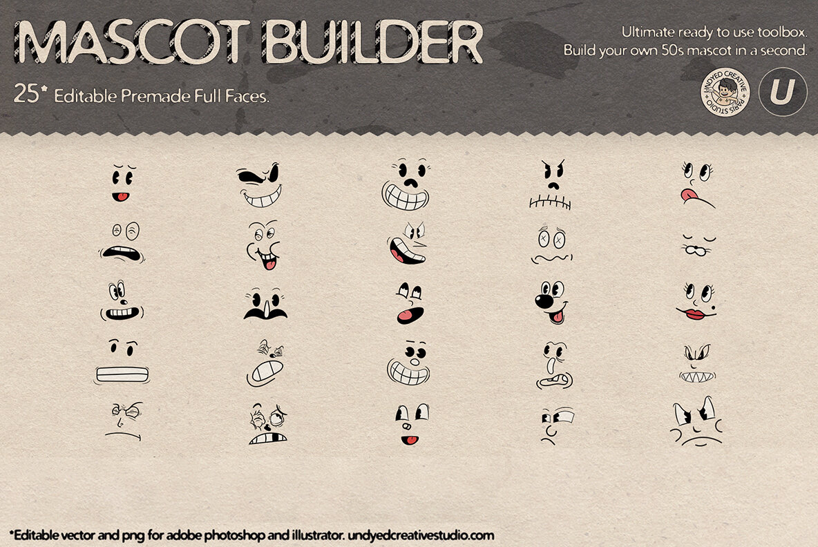 Mascot Builder   Retro Cartoon Character Toolbox 7