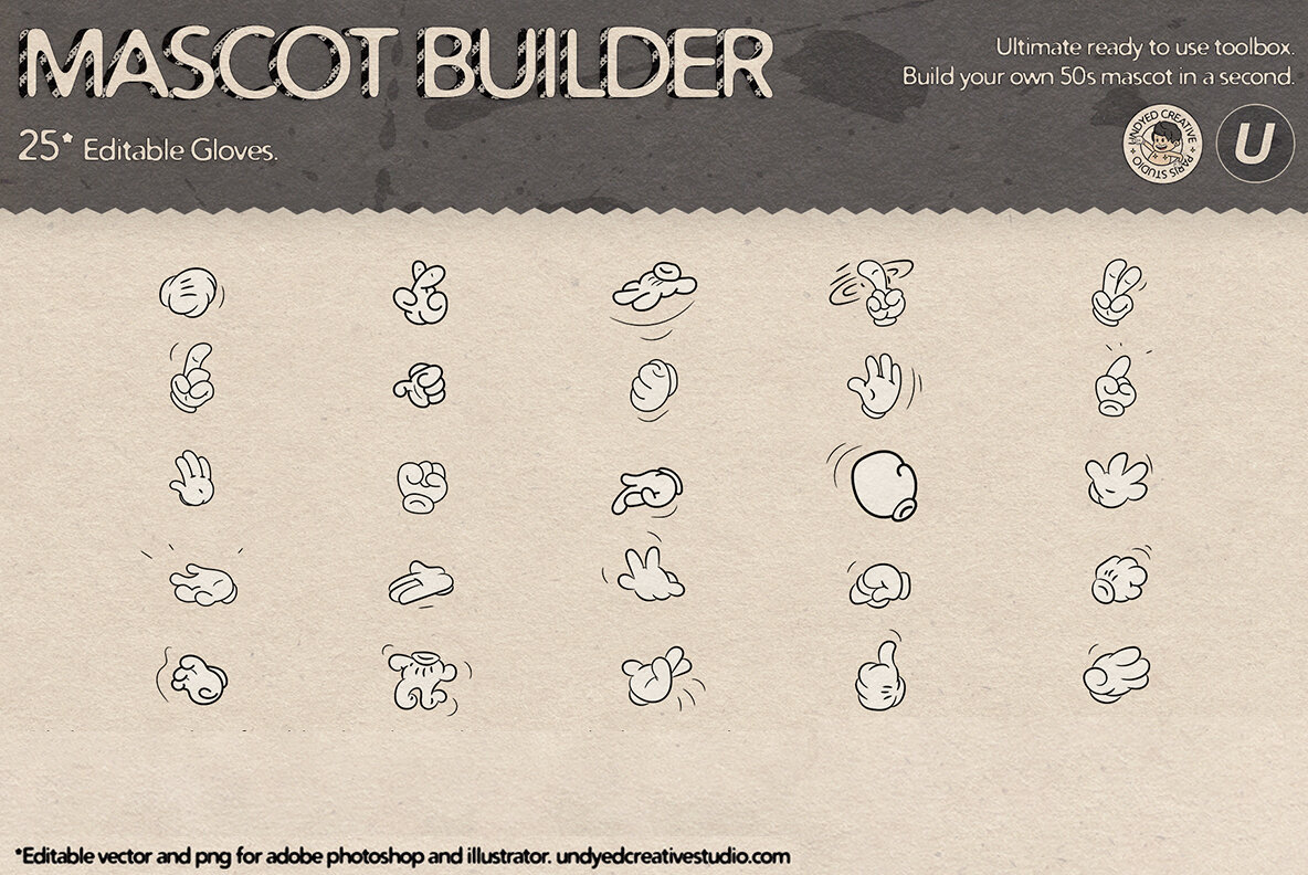 Mascot Builder   Retro Cartoon Character Toolbox 8