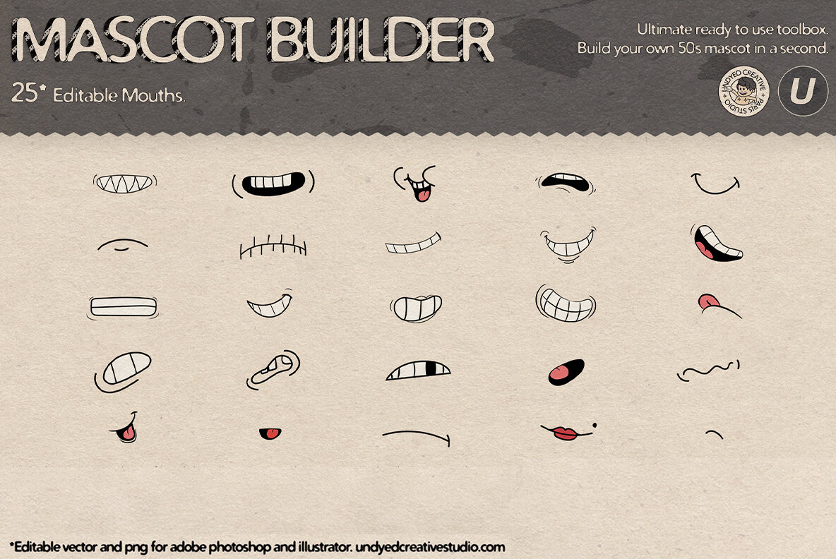 Mascot Builder   Retro Cartoon Character Toolbox 9