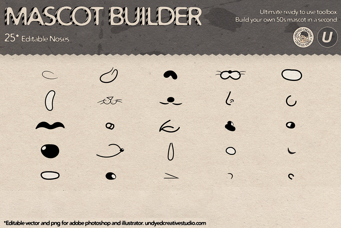 Mascot Builder   Retro Cartoon Character Toolbox 10