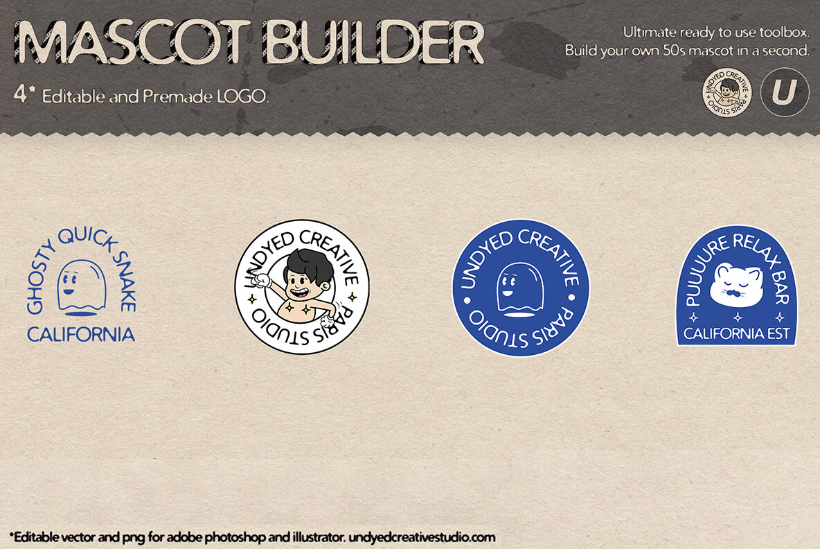 Mascot Builder   Retro Cartoon Character Toolbox 13