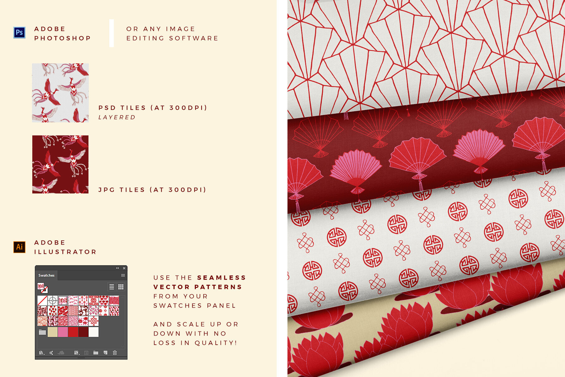 Chinese Seamless Vector Patterns 4