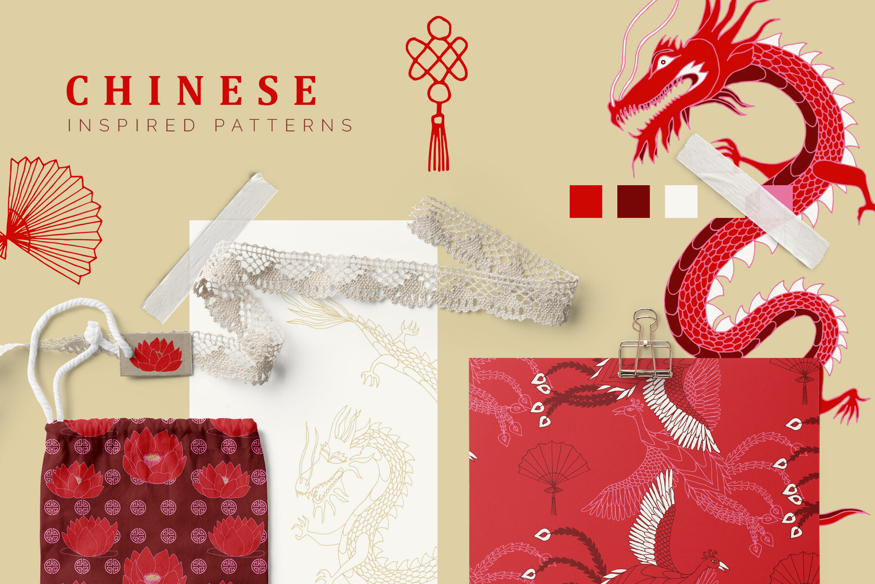 Chinese Seamless Vector Patterns 6