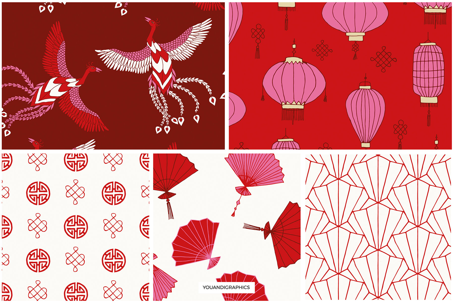 Chinese Seamless Vector Patterns 11