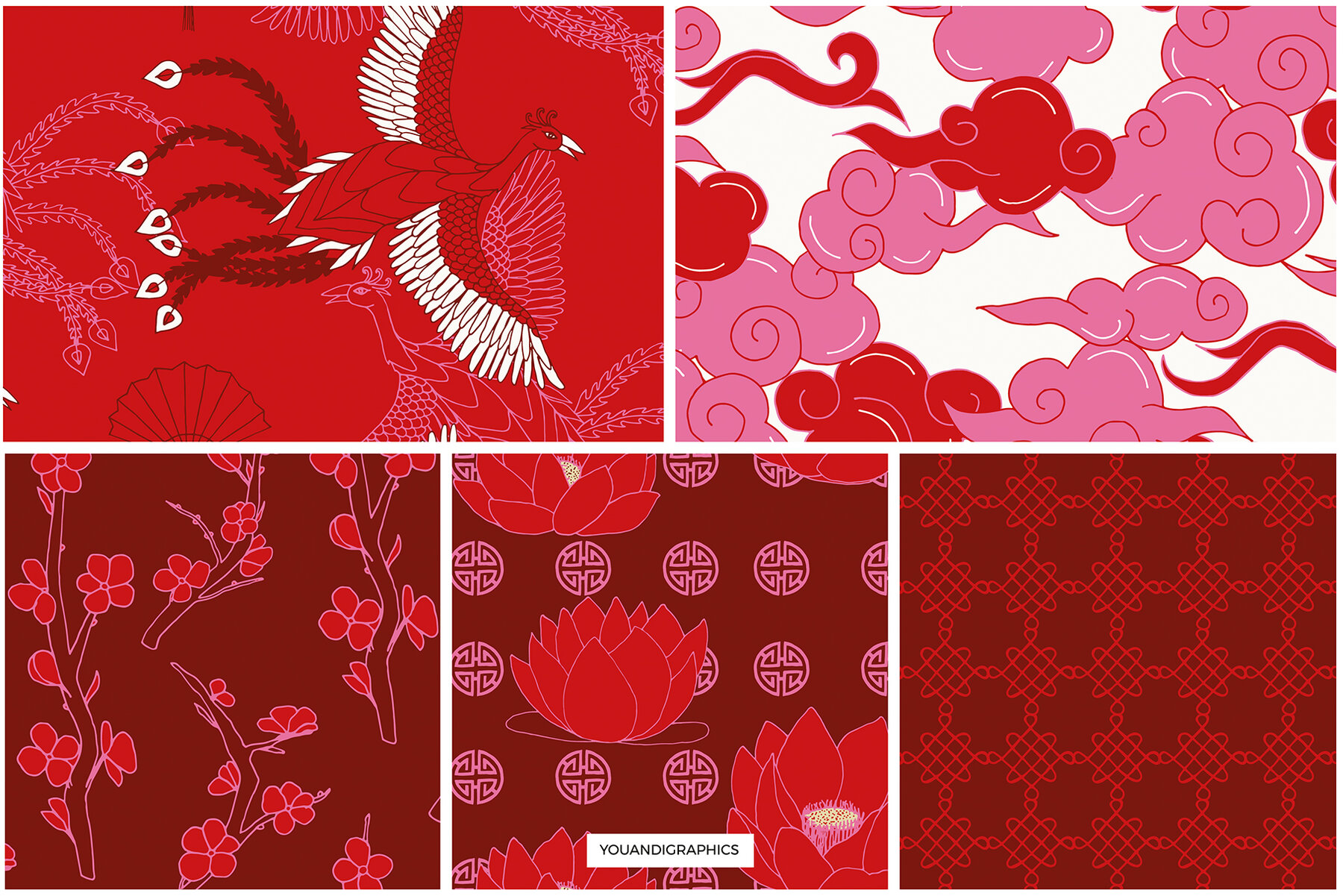 Chinese Seamless Vector Patterns 12