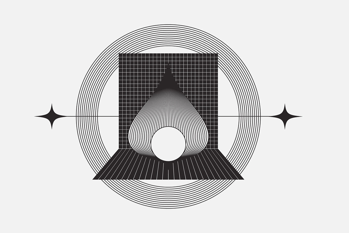 Abstract Boho Linear Vector Shapes 7