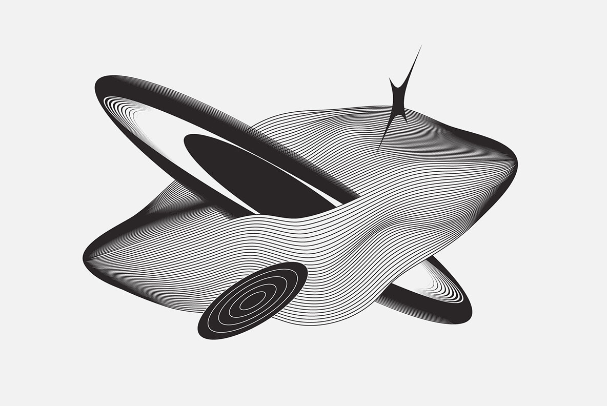 Abstract Boho Linear Vector Shapes 10