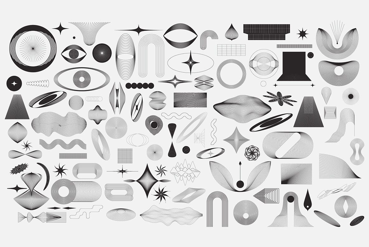 Abstract Boho Linear Vector Shapes 13