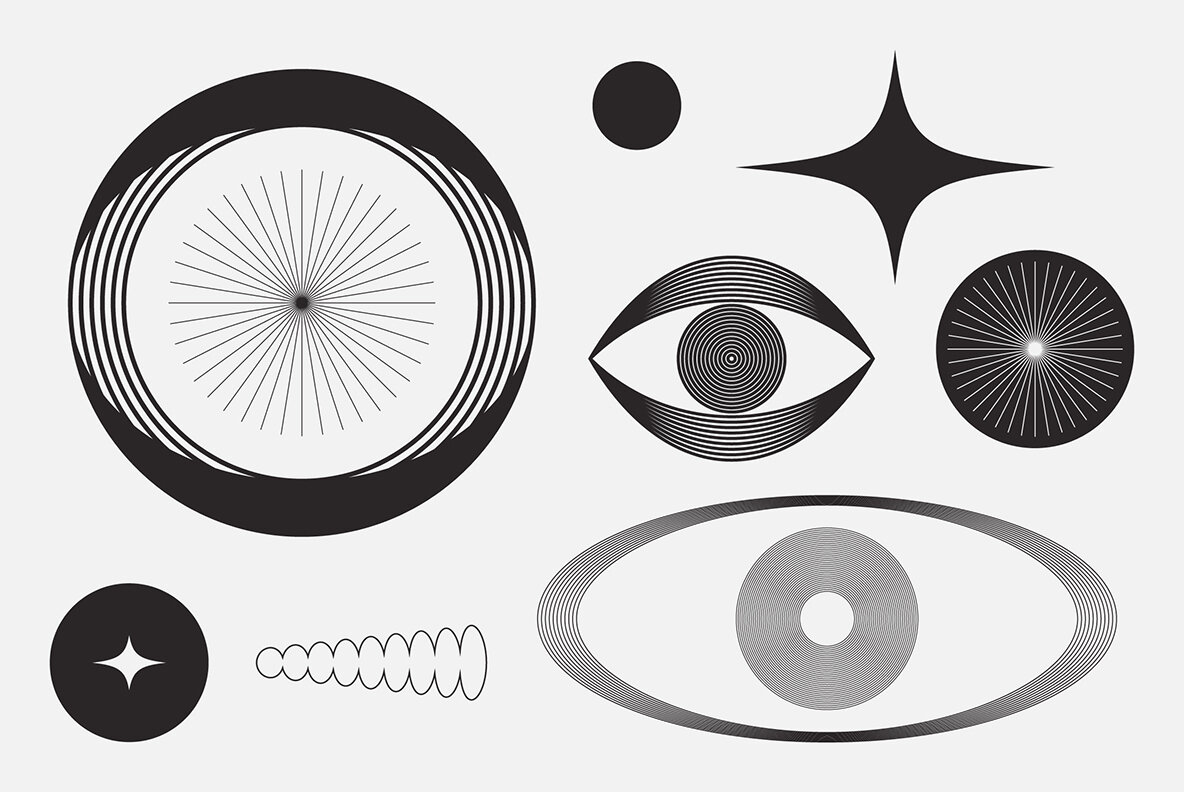 Abstract Boho Linear Vector Shapes 23