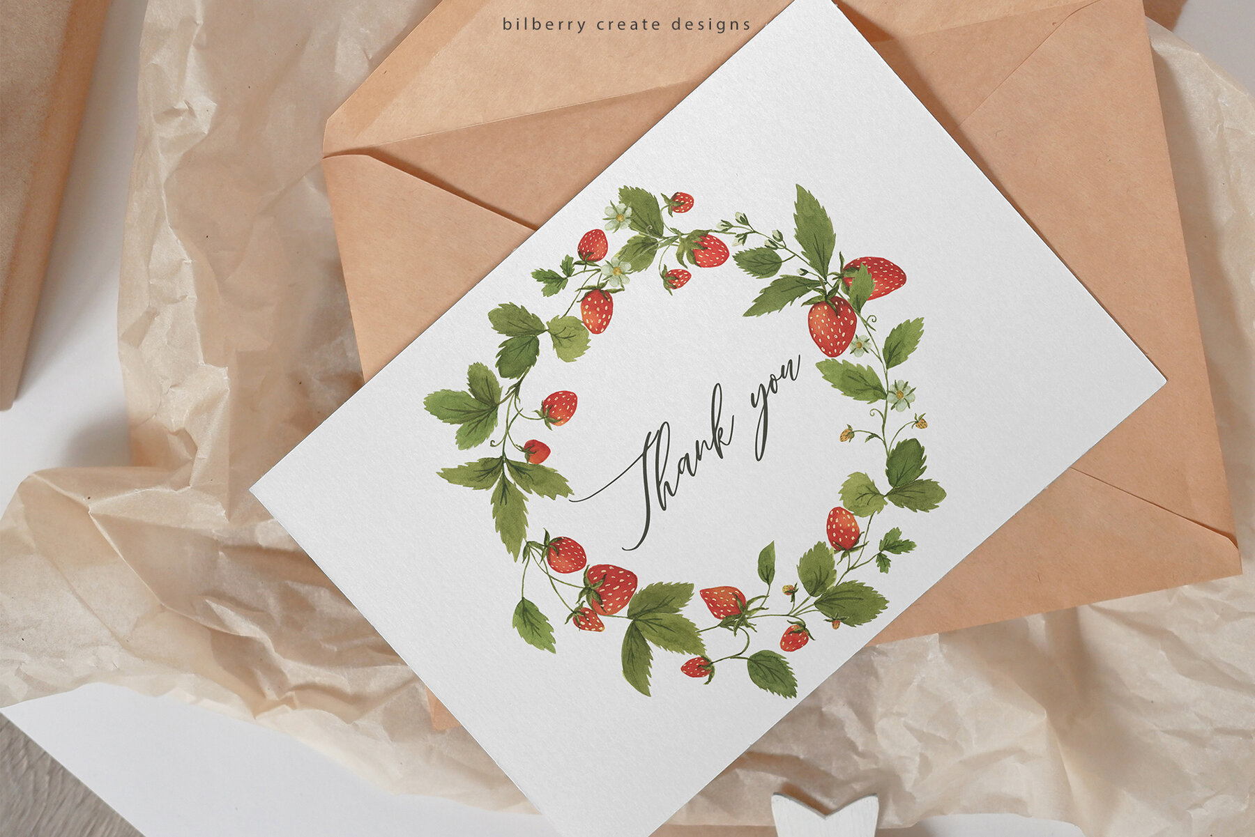 Watercolour Strawberry Art Set 17