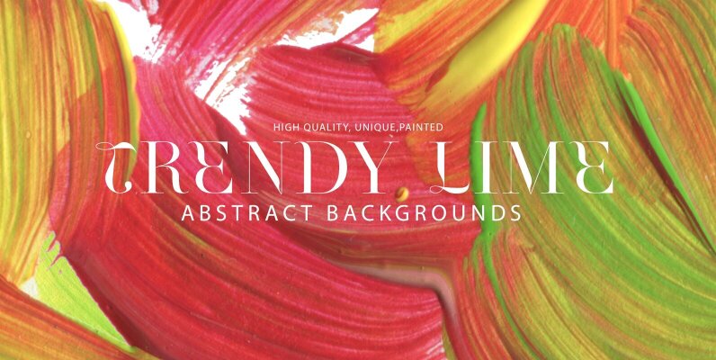 Trendy Lime Abstract Background