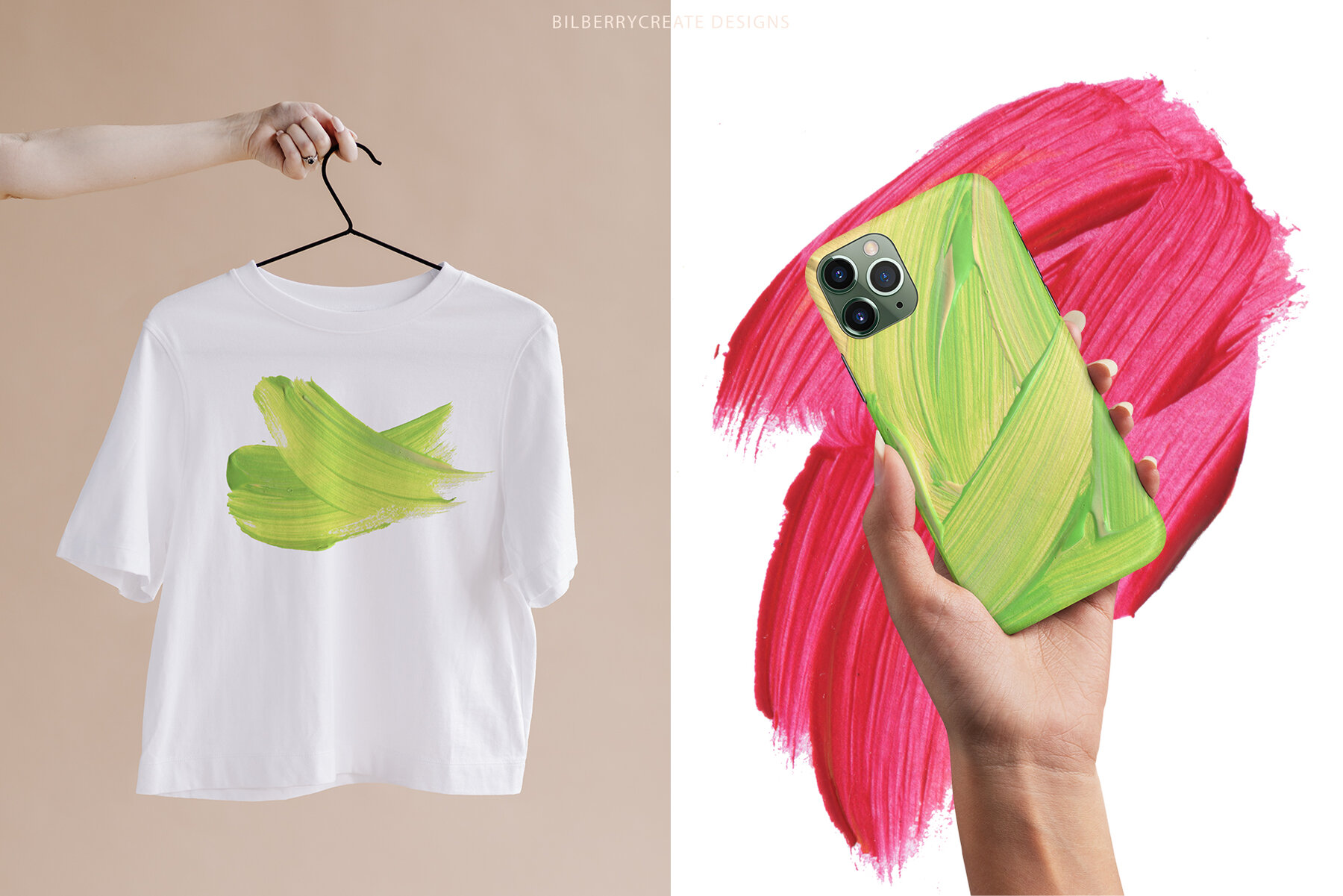 Trendy Lime Abstract Background 6