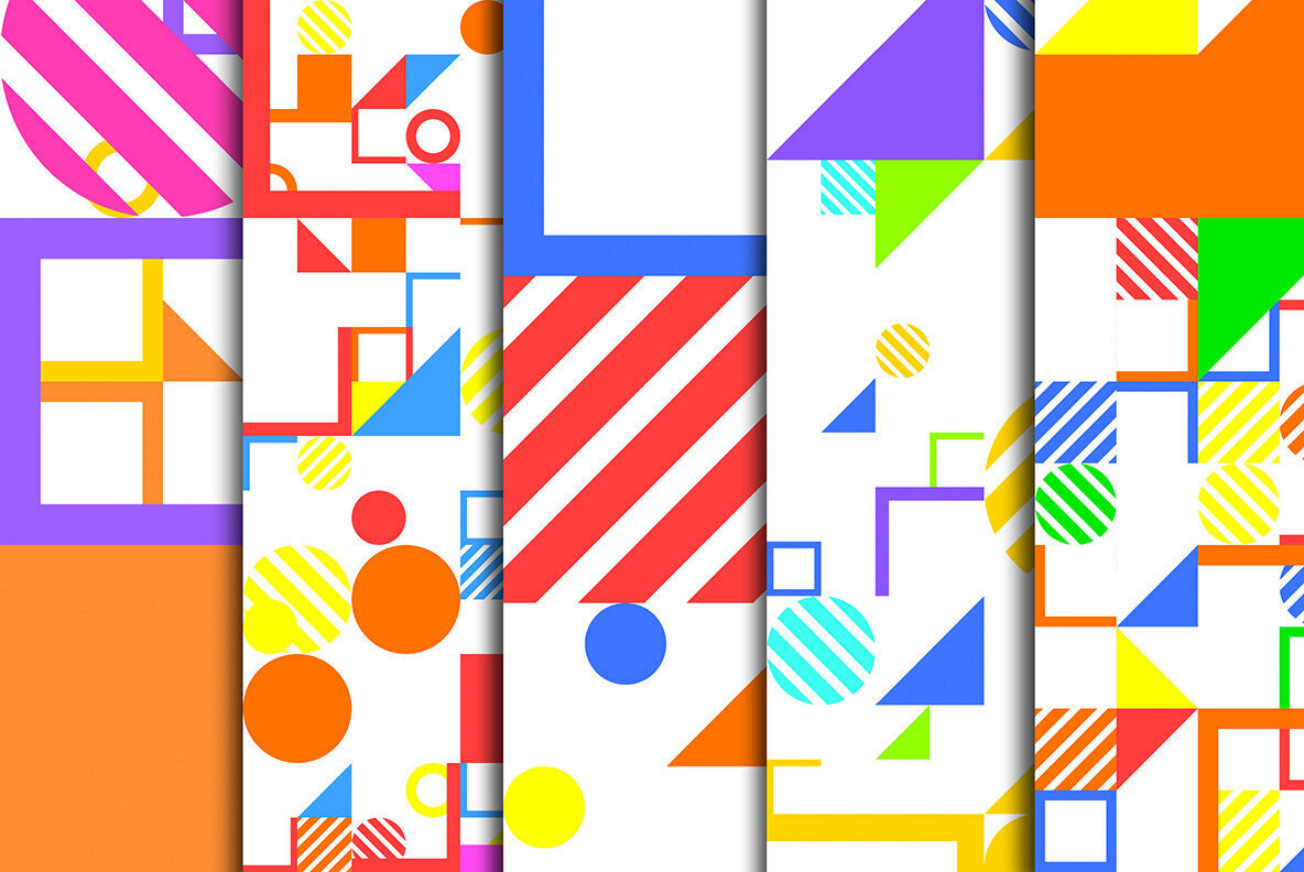 Geometric Art Backgrounds 2 3