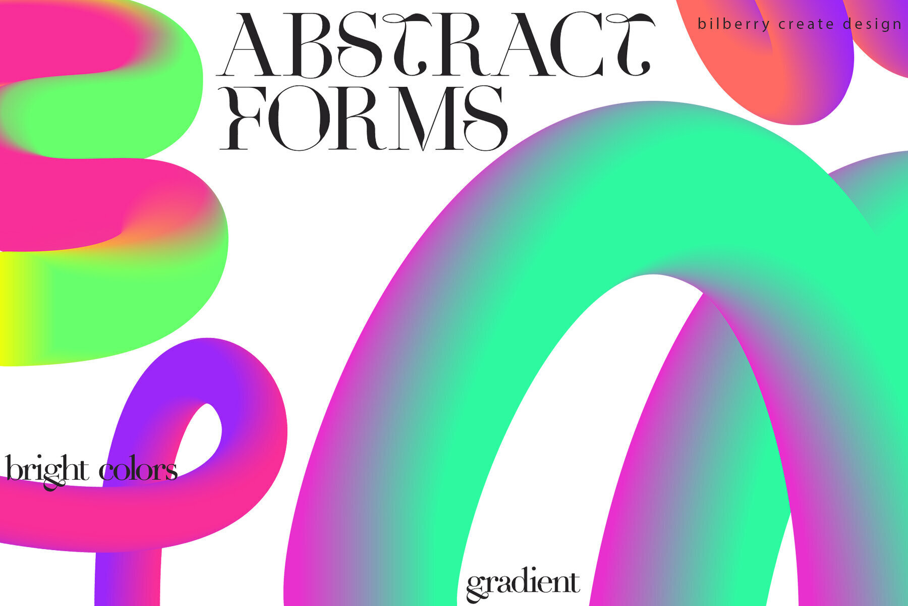 Abstract Forms 3D Gradient Shapes 1