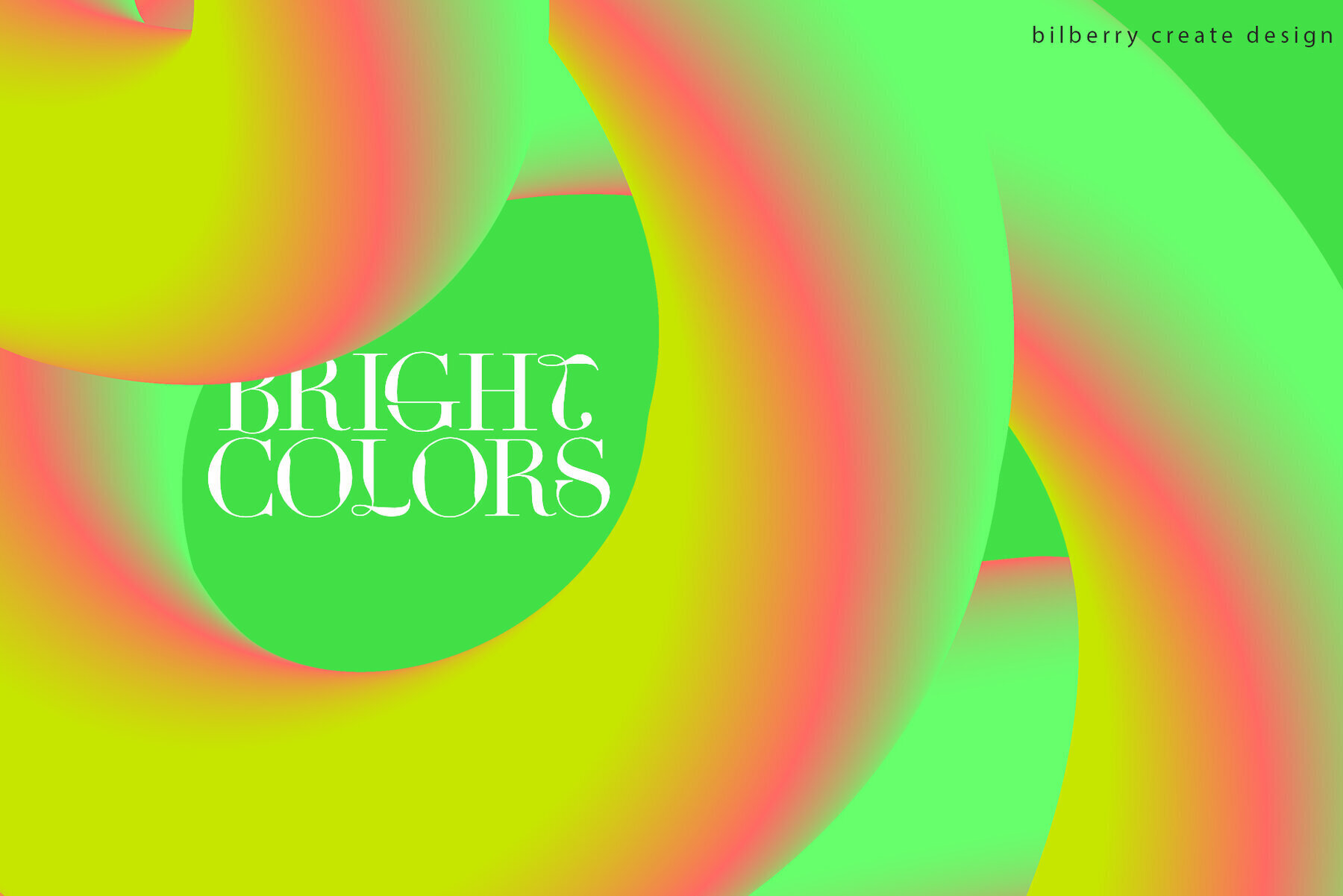 Abstract Forms 3D Gradient Shapes 3