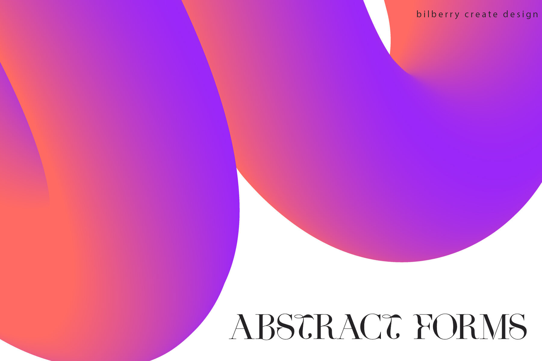 Abstract Forms 3D Gradient Shapes 4