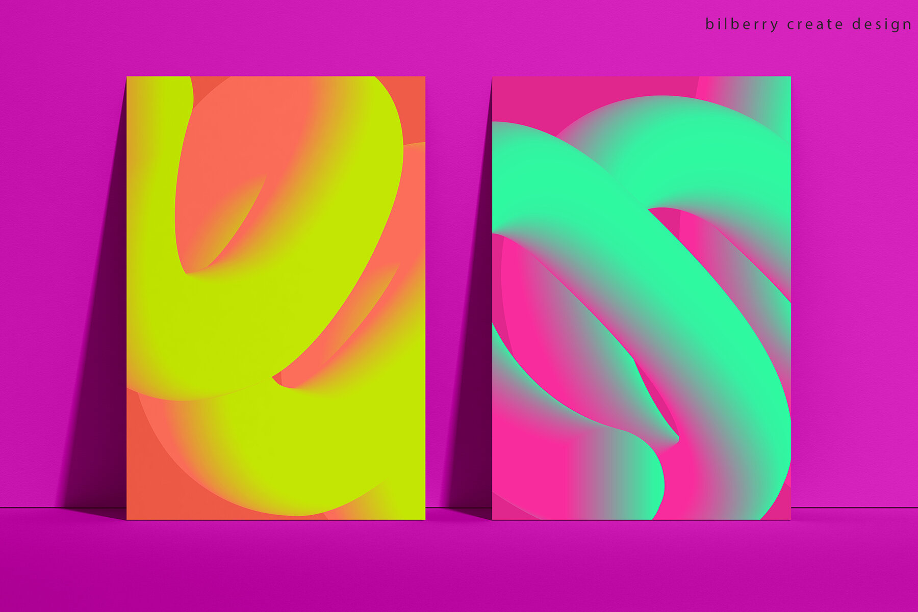 Abstract Forms 3D Gradient Shapes 7